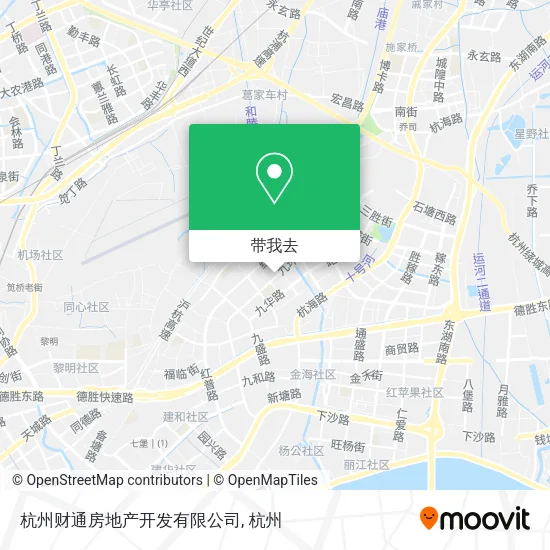 杭州财通房地产开发有限公司地图