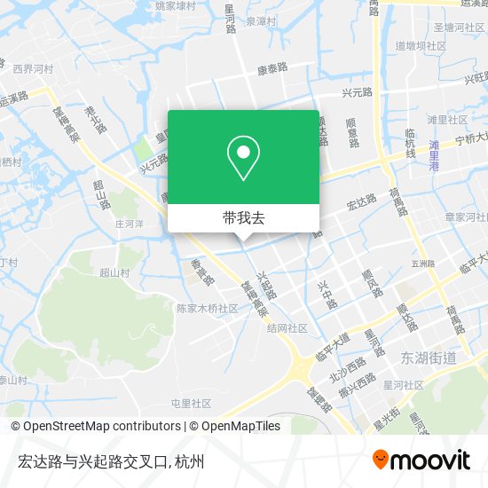 宏达路与兴起路交叉口地图