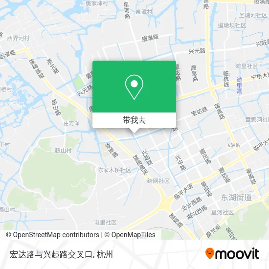 宏达路与兴起路交叉口地图