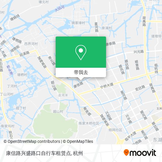 康信路兴盛路口自行车租赁点地图