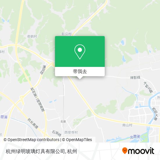 杭州绿明玻璃灯具有限公司地图