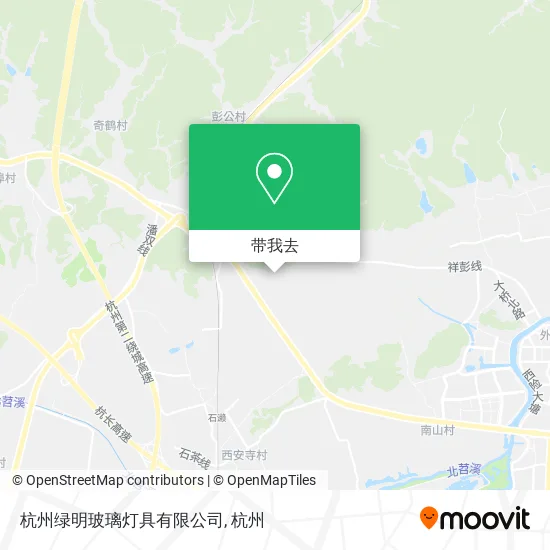 杭州绿明玻璃灯具有限公司地图