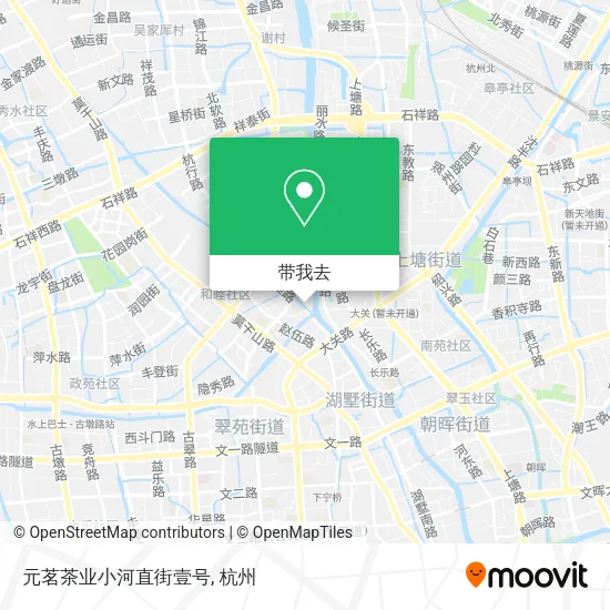 元茗茶业小河直街壹号地图
