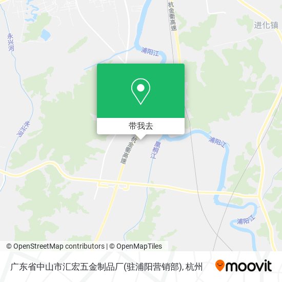 广东省中山市汇宏五金制品厂(驻浦阳营销部)地图