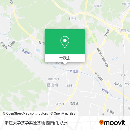 浙江大学茶学实验基地-西南门地图