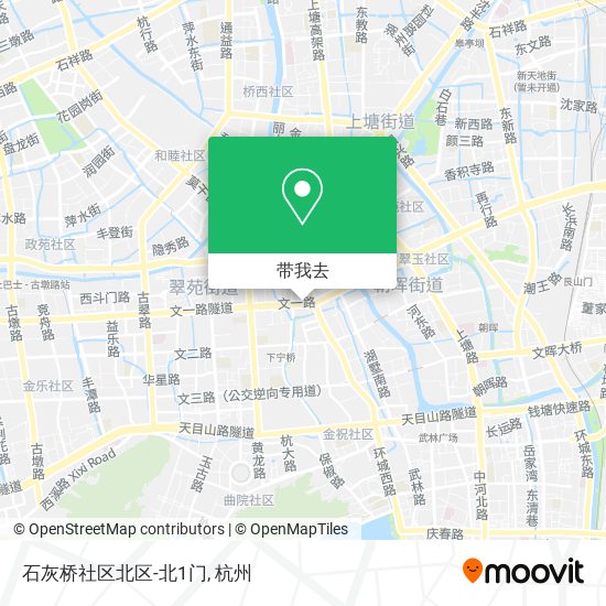 石灰桥社区北区-北1门地图