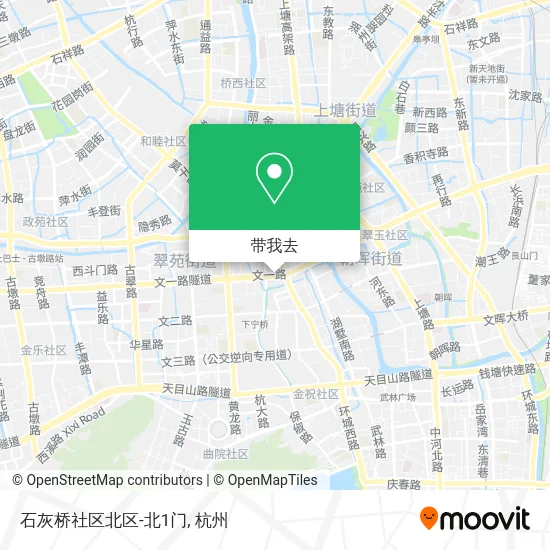 石灰桥社区北区-北1门地图