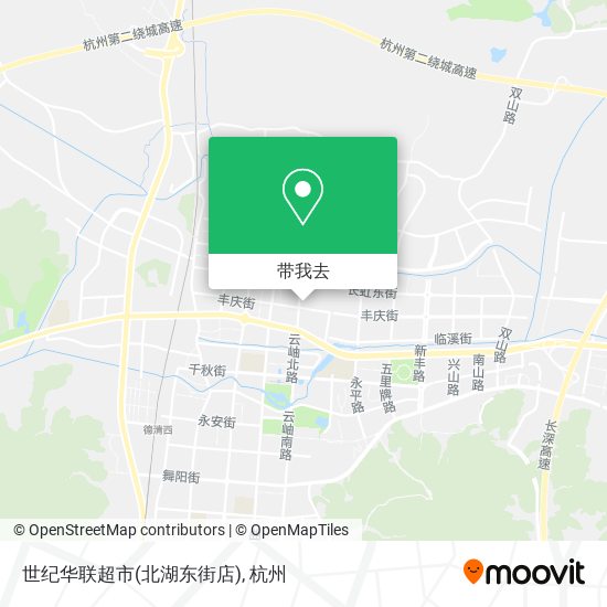 世纪华联超市(北湖东街店)地图