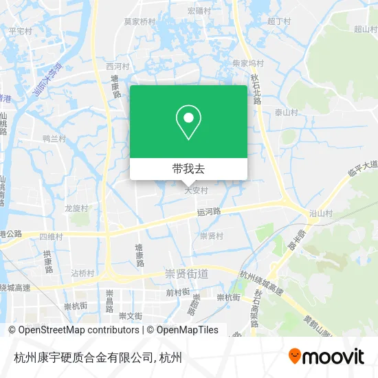 杭州康宇硬质合金有限公司地图