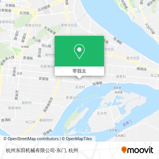 杭州东田机械有限公司-东门地图