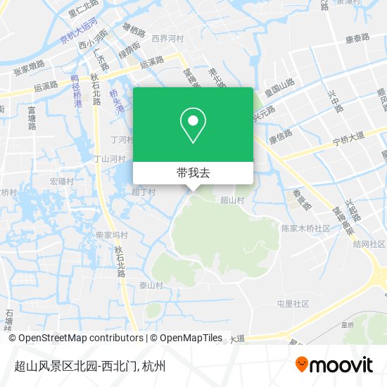 超山风景区北园-西北门地图