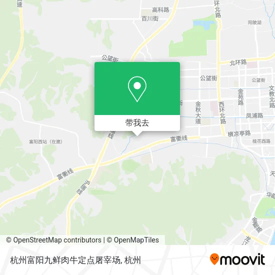 杭州富阳九鲜肉牛定点屠宰场地图