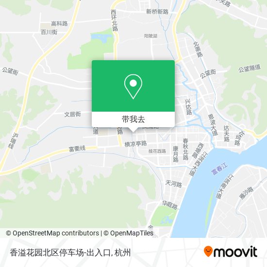 香溢花园北区停车场-出入口地图