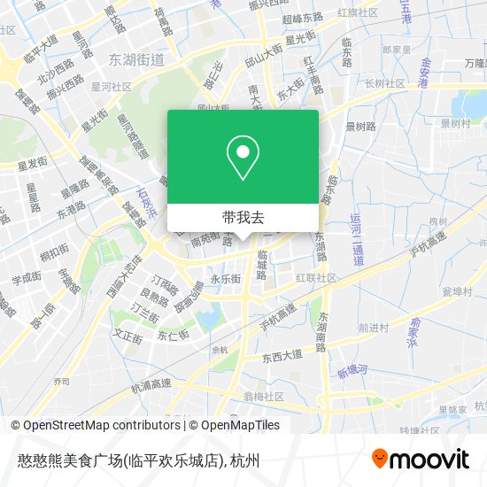憨憨熊美食广场(临平欢乐城店)地图