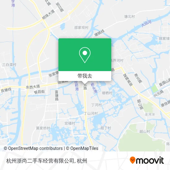 杭州浙尚二手车经营有限公司地图