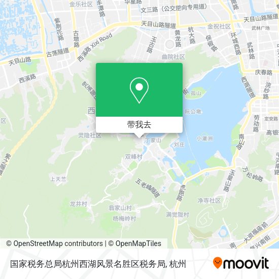 国家税务总局杭州西湖风景名胜区税务局地图