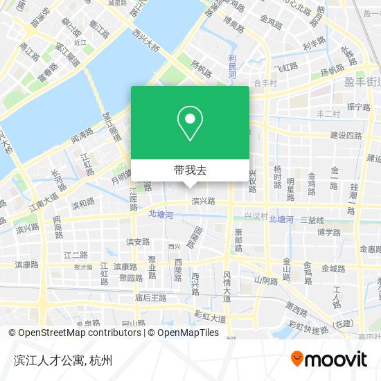 滨江人才公寓地图