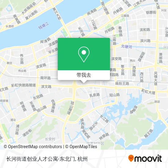长河街道创业人才公寓-东北门地图