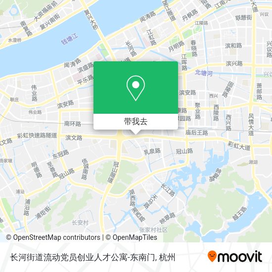 长河街道流动党员创业人才公寓-东南门地图
