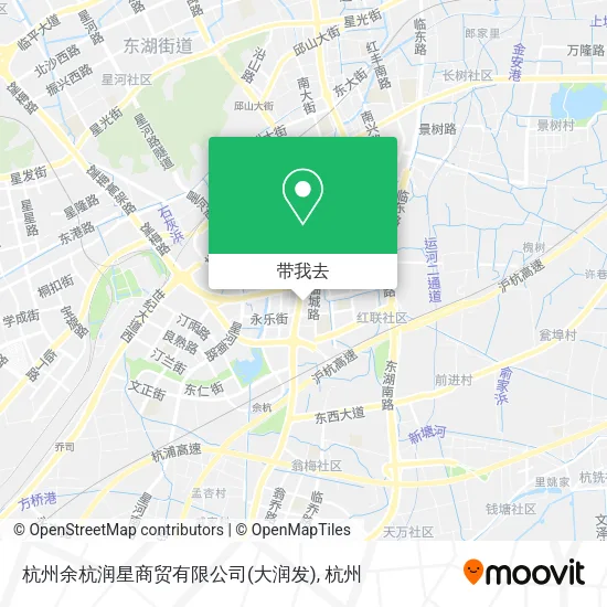 杭州余杭润星商贸有限公司(大润发)地图