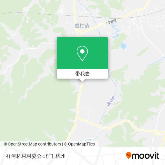 祥河桥村村委会-北门地图
