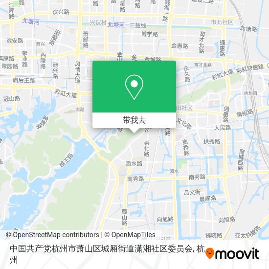 中国共产党杭州市萧山区城厢街道潇湘社区委员会地图