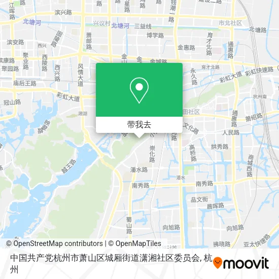 中国共产党杭州市萧山区城厢街道潇湘社区委员会地图