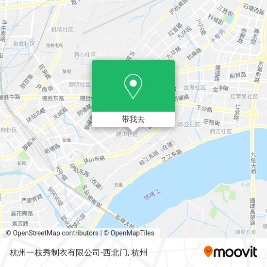 杭州一枝秀制衣有限公司-西北门地图