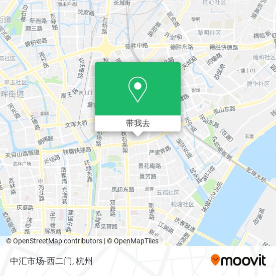 中汇市场-西二门地图