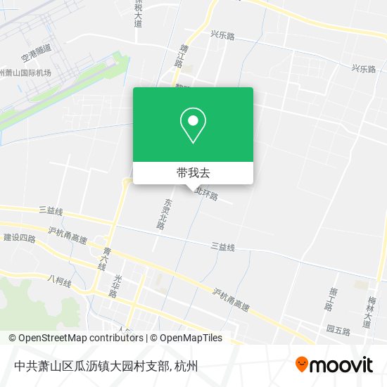 中共萧山区瓜沥镇大园村支部地图