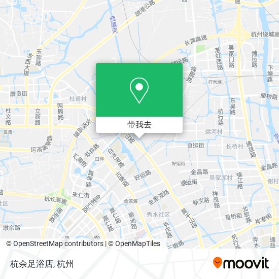 杭余足浴店地图