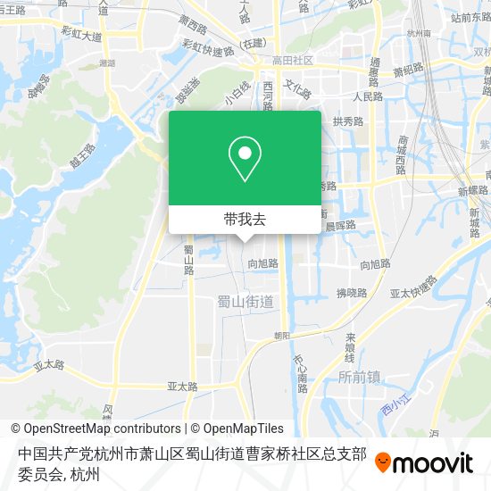 中国共产党杭州市萧山区蜀山街道曹家桥社区总支部委员会地图