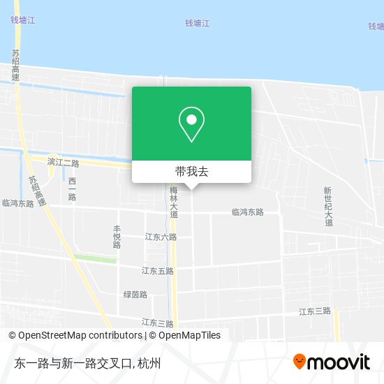 东一路与新一路交叉口地图