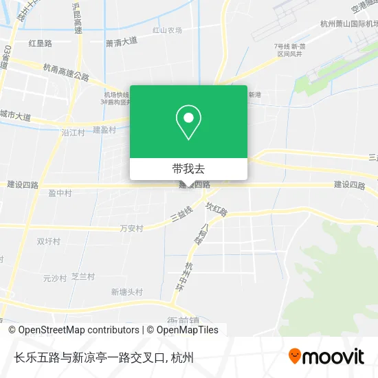 长乐五路与新凉亭一路交叉口地图