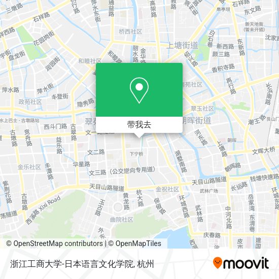 浙江工商大学-日本语言文化学院地图