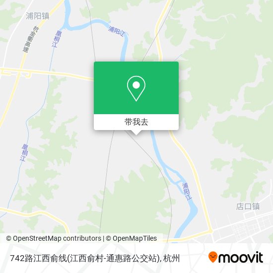742路江西俞线(江西俞村-通惠路公交站)地图
