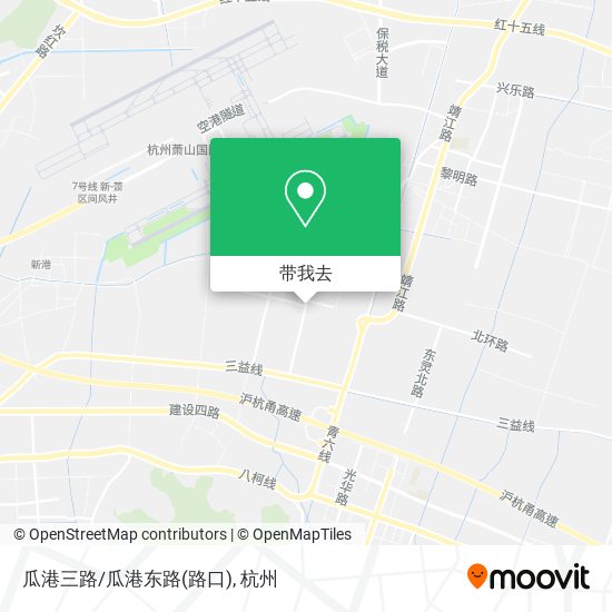 瓜港三路/瓜港东路(路口)地图