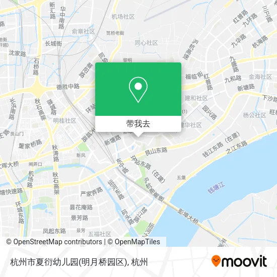 杭州市夏衍幼儿园(明月桥园区)地图