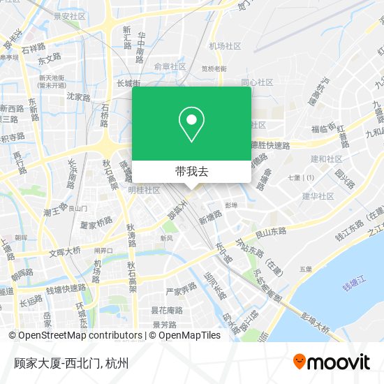 顾家大厦-西北门地图
