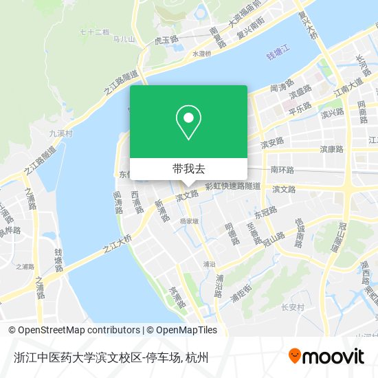 浙江中医药大学滨文校区-停车场地图
