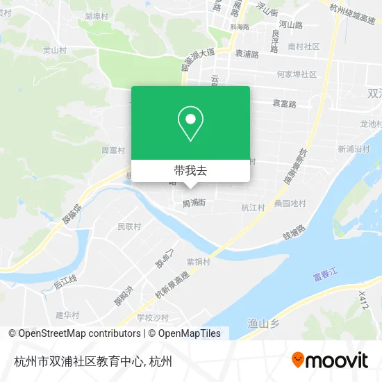 杭州市双浦社区教育中心地图
