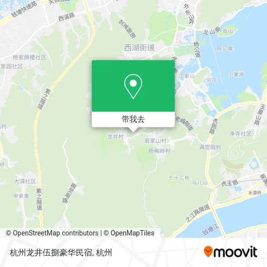 杭州龙井伍捌豪华民宿地图