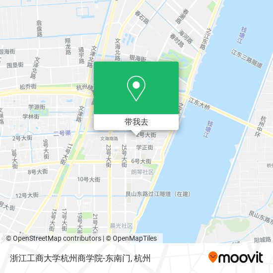 浙江工商大学杭州商学院-东南门地图