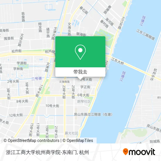 浙江工商大学杭州商学院-东南门地图