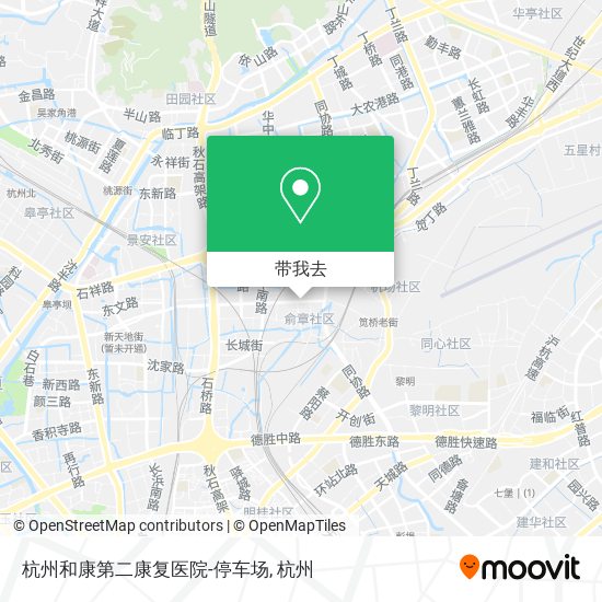 杭州和康第二康复医院-停车场地图