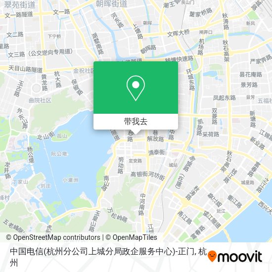 中国电信(杭州分公司上城分局政企服务中心)-正门地图