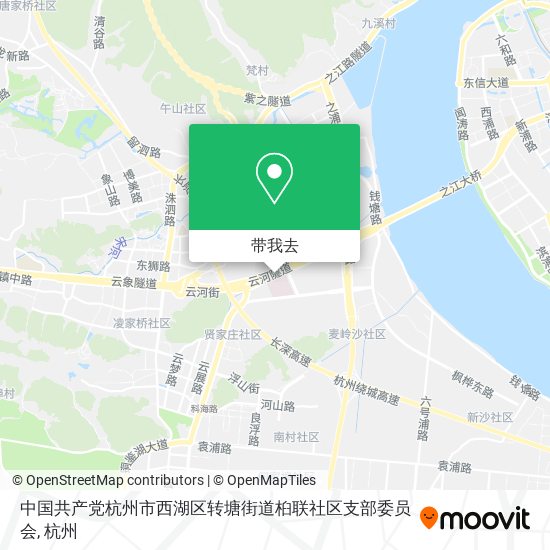中国共产党杭州市西湖区转塘街道桕联社区支部委员会地图