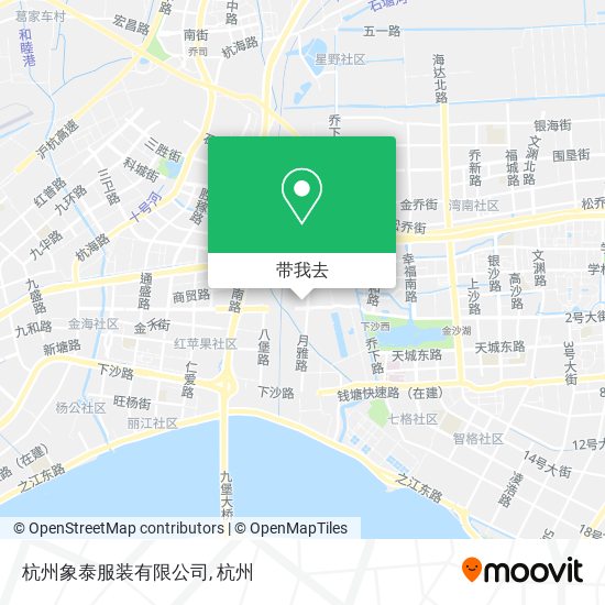 杭州象泰服装有限公司地图