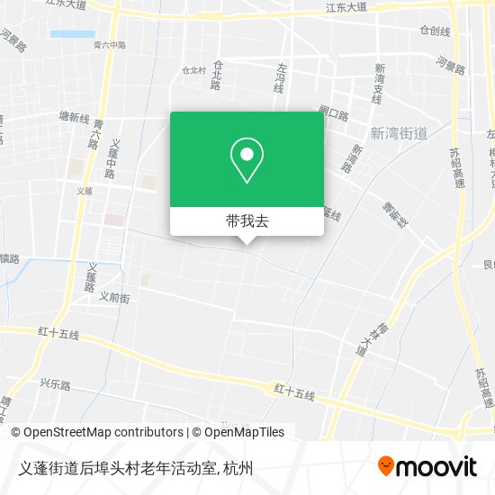 义蓬街道后埠头村老年活动室地图