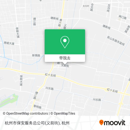 杭州市保安服务总公司(义前街)地图